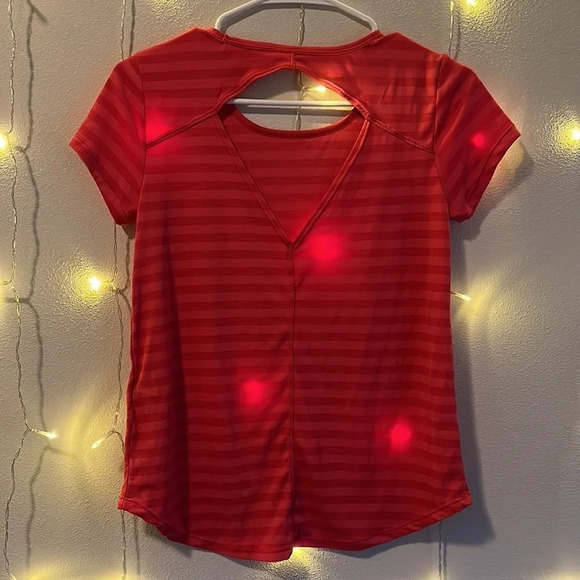 Ideology Striped Workout Top - Picture 2 of 2